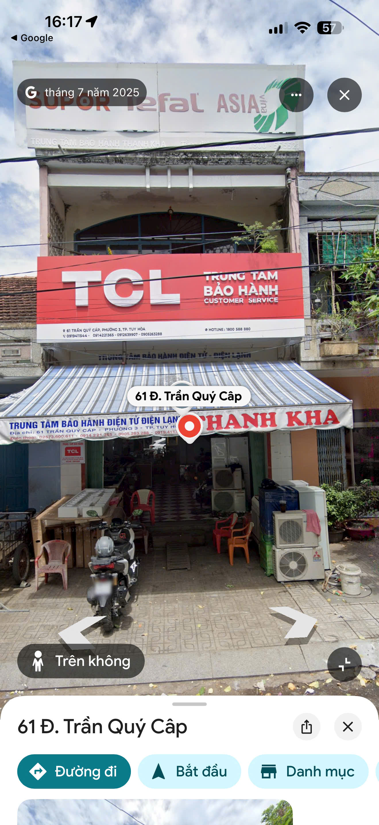 Nhà mặt tiền 61 Trần Quý Cáp, Phường Tuy Hòa