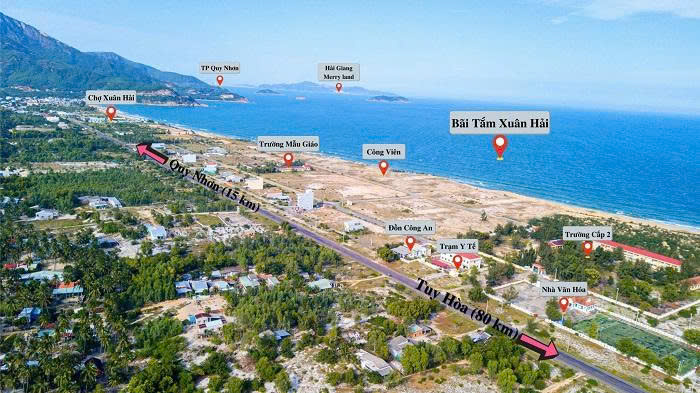 Đất nền Khu dân cư Xuân Hải Sông Cầu bên cạnh bãi biển