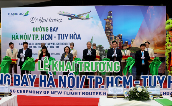 Phú Yên khai trương đường bay Hà Nội/TP Hồ Chí Minh – Tuy Hòa