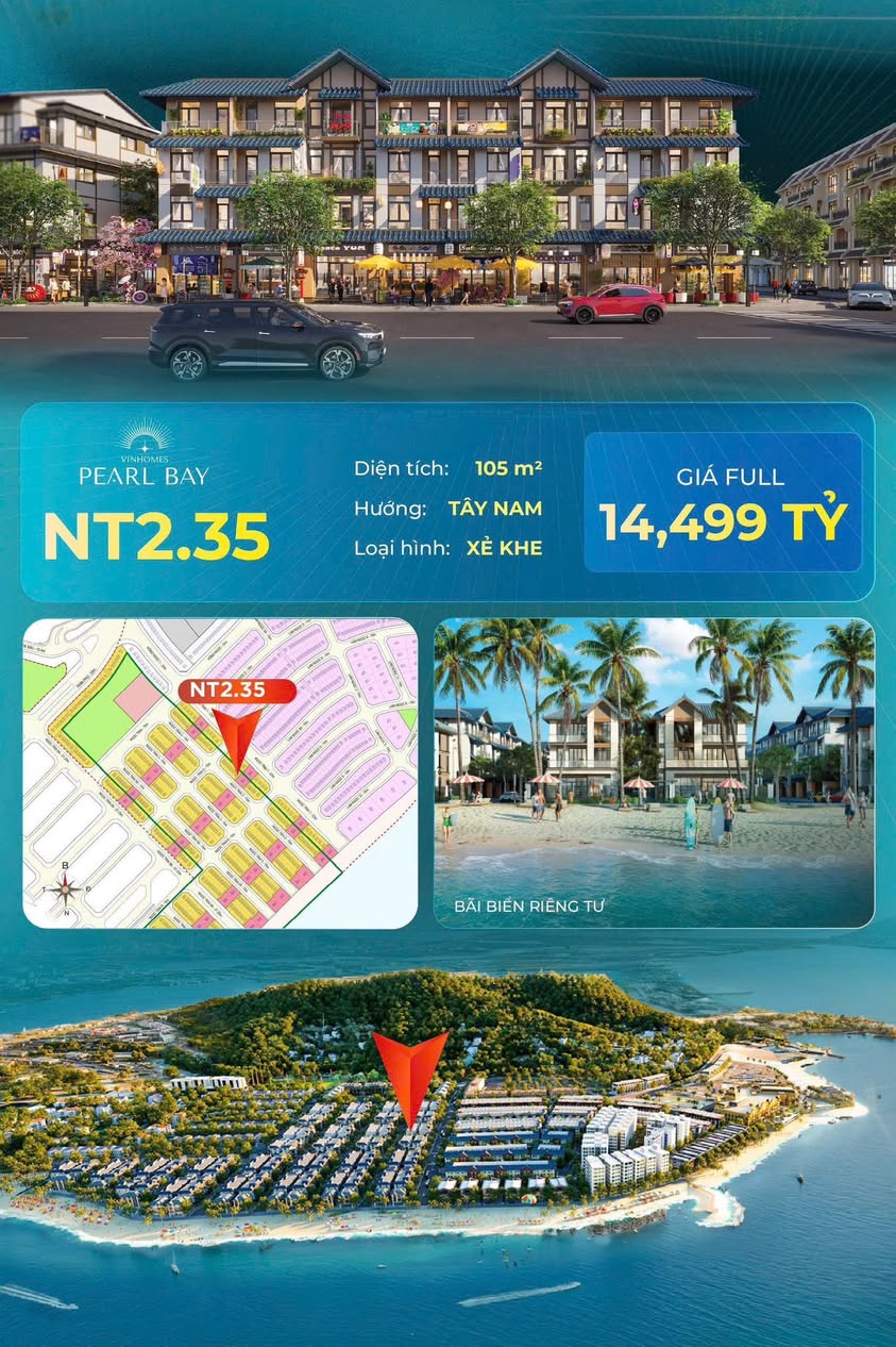 Bán căn xẻ khe VinHomes Pearl Bay Nha Trang