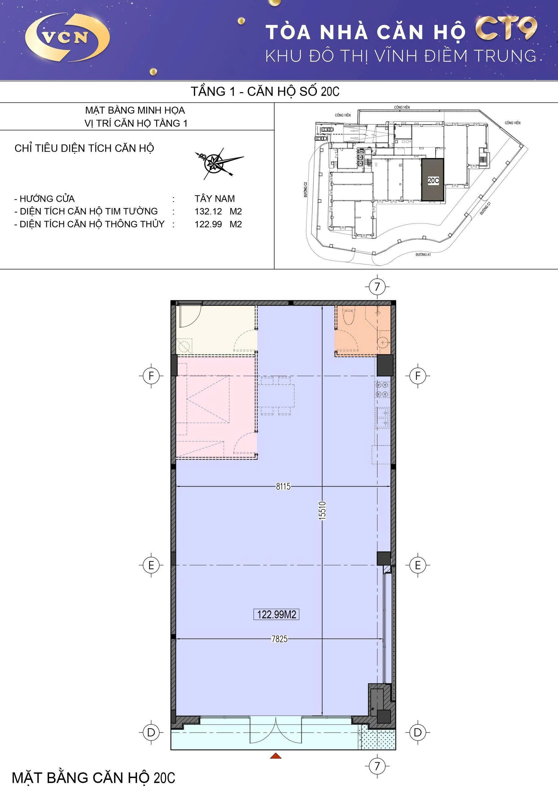 Căn shophouse 2 mặt tiền đường Trần Hữu Duyệt, 20C CT9 Vĩnh Điềm Trung (đang cho thuê giá ổn). Dt 132m2. Giá 10.7ty