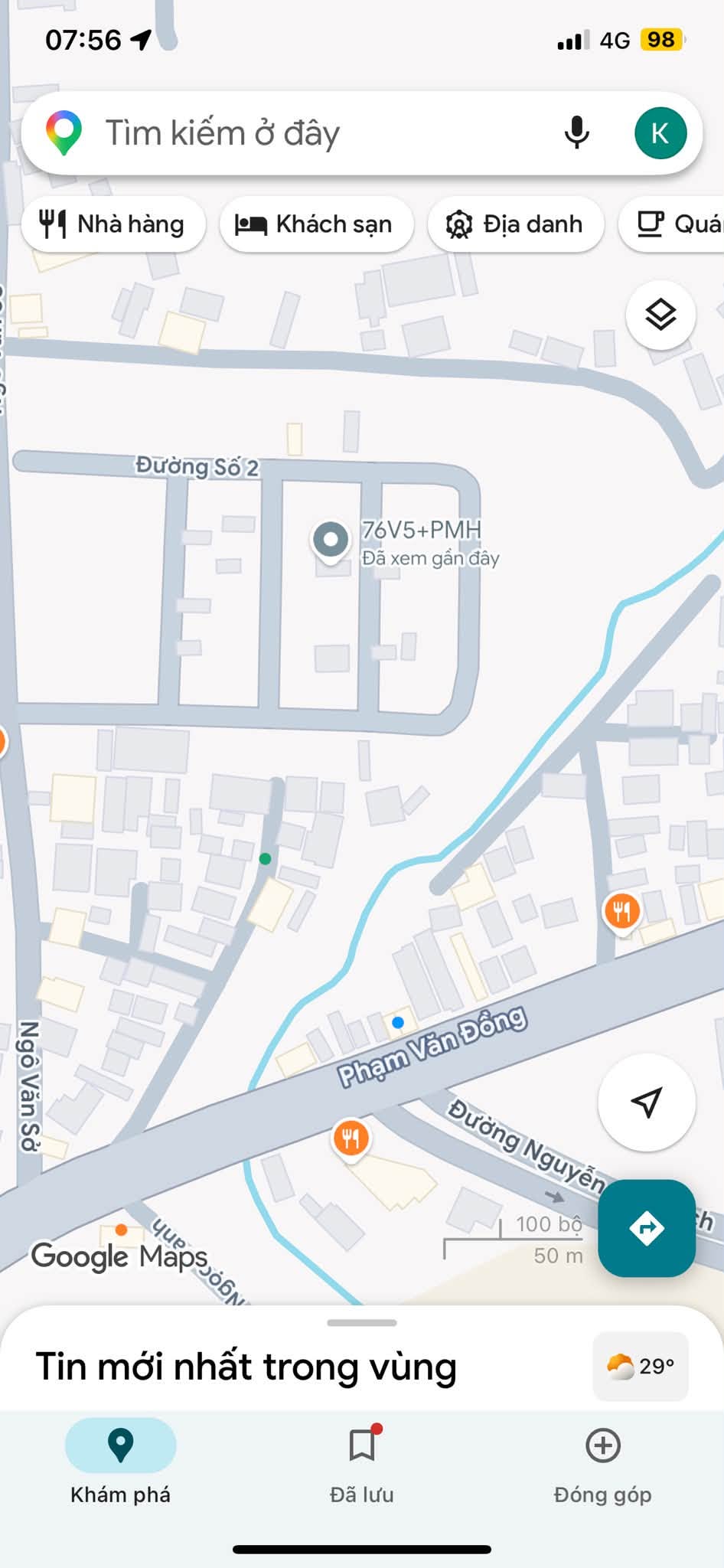 Nhà đường Ngô Văn Sở - sát trường tiểu học Vĩnh Hoà 2. Dt 80m2. Giá 6.9ty