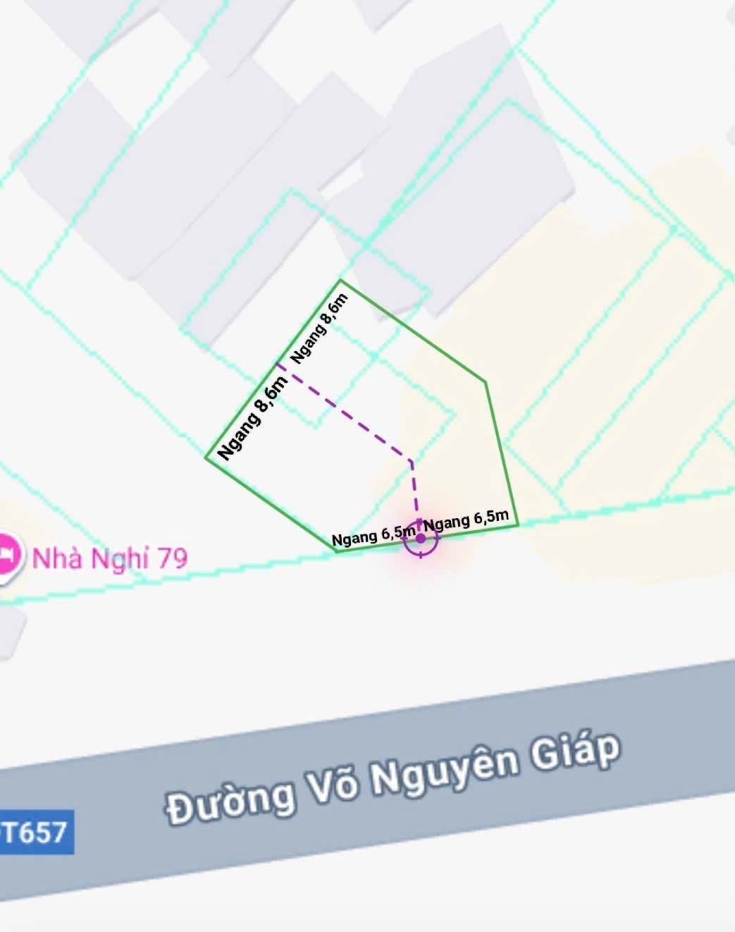 Bán đất mặt tiền đường Võ Nguyên Giáp, gần QL1A, có thổ cu