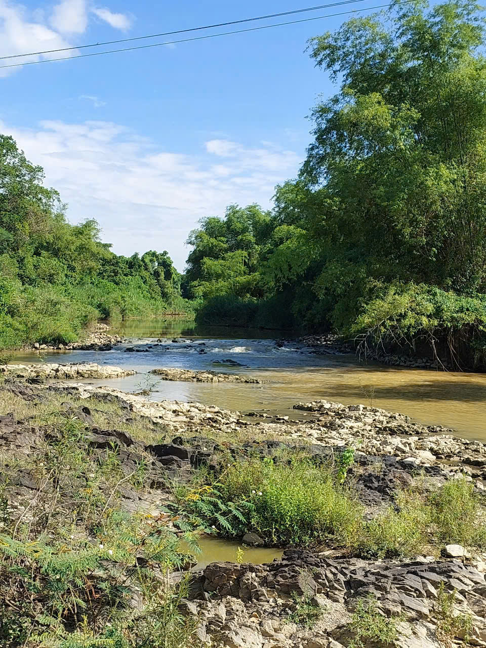 Sông Trò Diên Đồng, dài giáp sông gần 50m , đường ô tô vi vu (thích hợp làm nhà vườn nghỉ dưỡng). Dt 1205m2. Giá 900tr