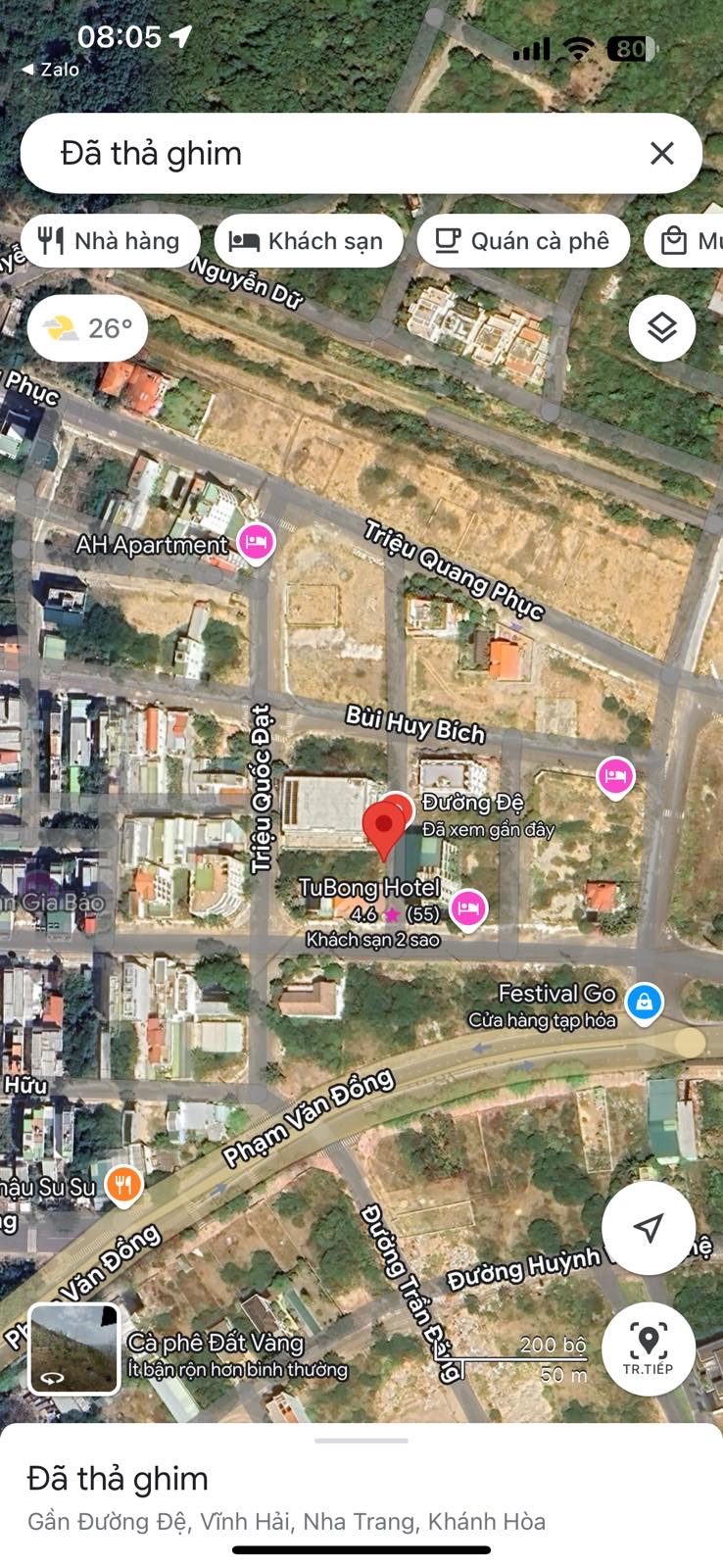 Bán đất Biệt thự Khu dân cư Đường Đệ - Vĩnh Hoà, Nha Trang