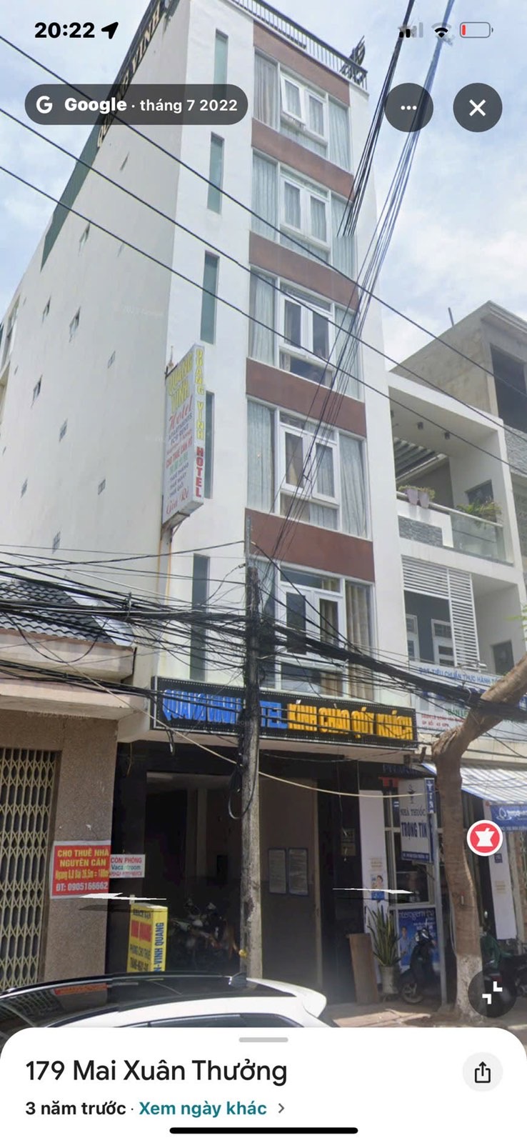 Bán khách sạn 7 sao mặt tiền đường Mai Xuân Thưởng giá 20 tỷ, có sẵn dòng tiền 50tr/tháng