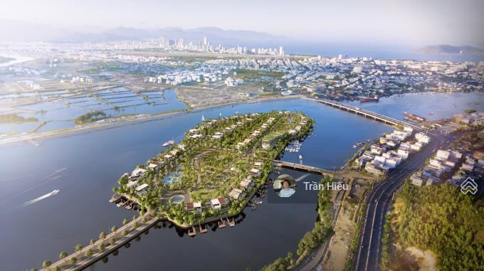 Hàng vip - lô đất biệt thự đảo Hoa Sen (Lotus Island). View Sông cực đẹp