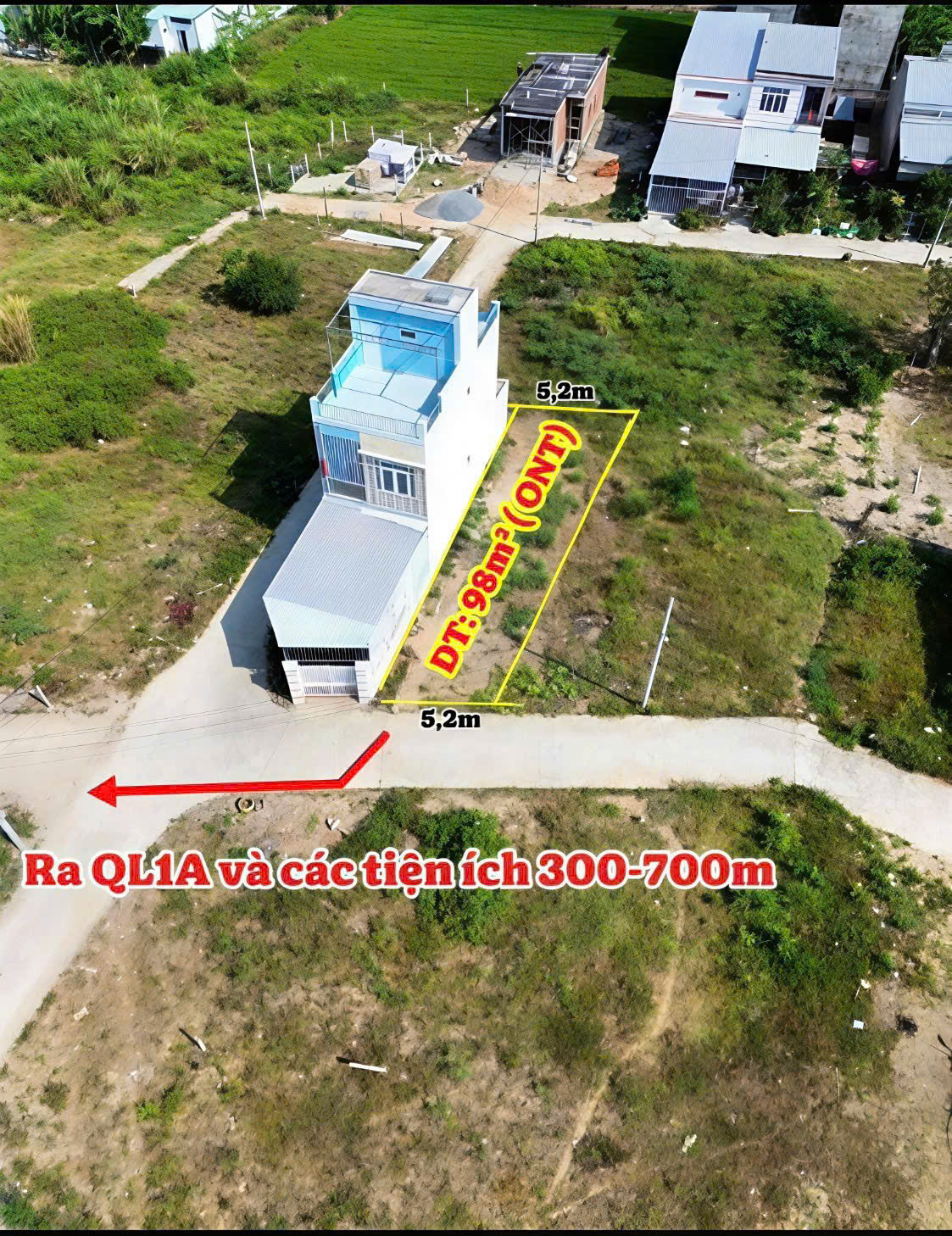 PHÚ HẬU, SUỐI HIỆP - Sót lô giá rẻ cho khách đầu tư dt 98m2 chỉ 1tỷ050, gần Đường QL1A
