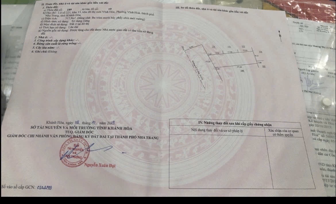 Bán lô đất Biệt thự 221 khu 13 Vĩnh Hoà, Nha Trang