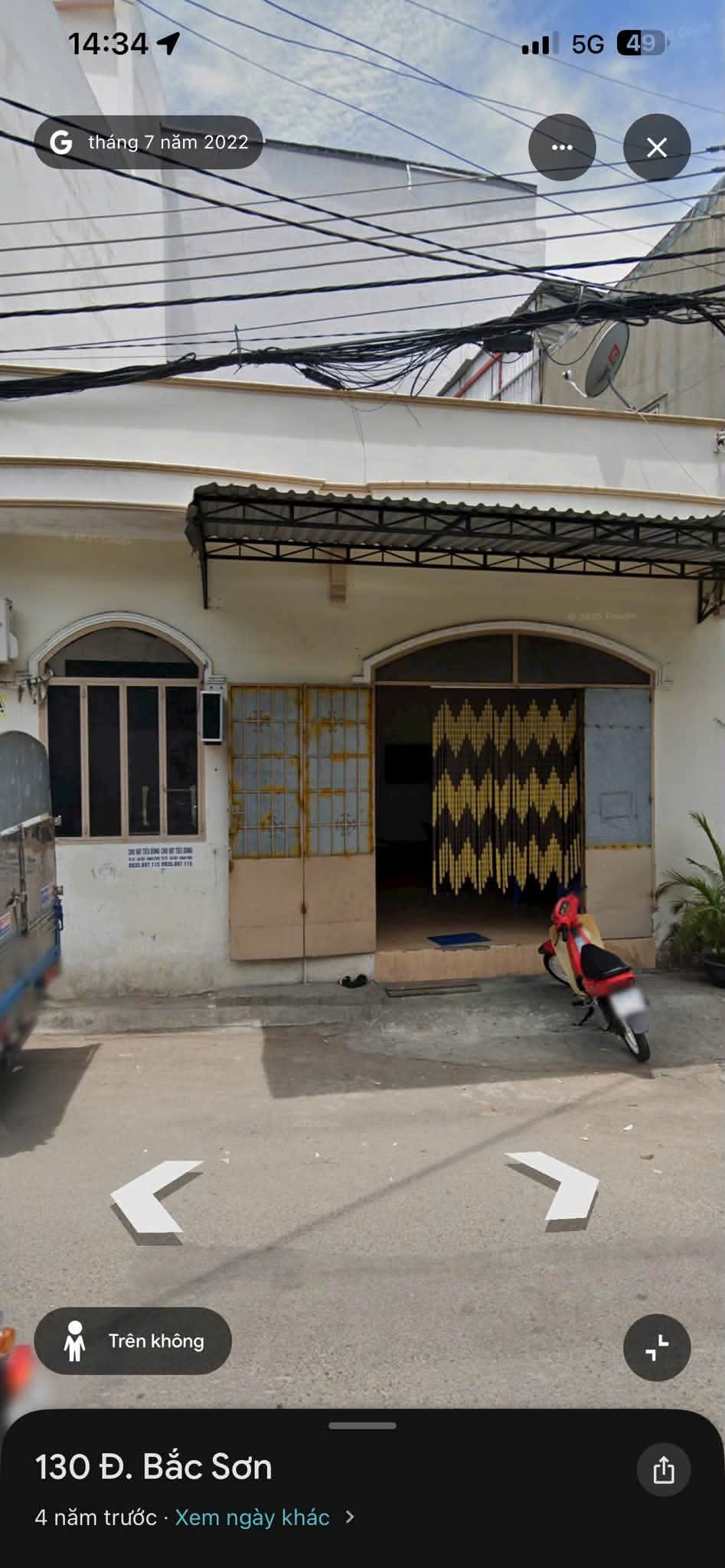 Nhà cũ, mặt tiền Bắc Sơn _ ngang 7,6m ( kinh doanh ổn áp ) sát đường 2/4. Dt 52.3m2. Giá 7.860ty