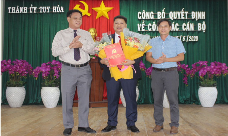 Đồng chí Cao Đình Huy giữ chức Phó Bí thư Thành ủy Tuy Hòa Phú Yên