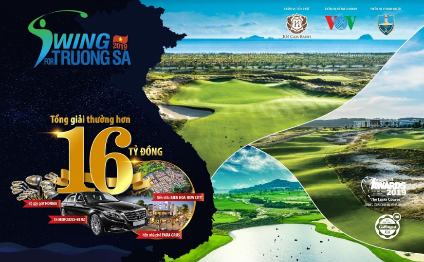 iải gôn Swing for Truong Sa sẽ được đăng cai tổ chức tại sân KN Golf Links - Cam Ranh. 