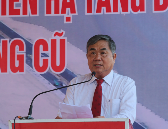 Phó Chủ tịch Thường trực UBND tỉnh Nguyễn Chí Hiến phát biểu tại lễ khánh thành dự án
